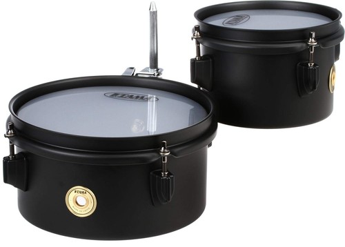 Tama black steel mini timbales - steel,