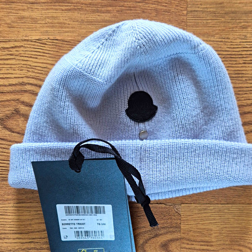 Moncler lilac knit beanie - moncler,