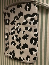Kurt Geiger Grey Leopard Print Pouch