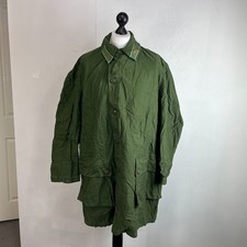 Swedish Army Issue Long Parka Combat Jacket OG Green Fatigue size C56