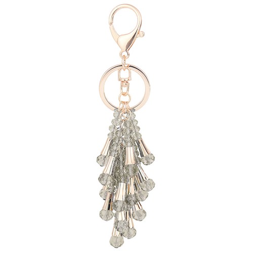 Crystal tassels key ring with - tassels,