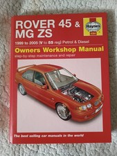 Rover 45 & MG ZS Hardback (Petrol & Dsl) 1999-2005 Haynes Owners Workshop Manual