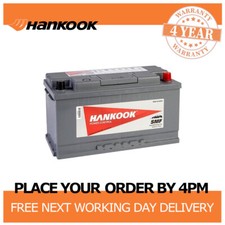 12V Car Battery 019 Type, Hankook 100Ah 850CCA Sealed Calcium -354 x 174 x 190mm
