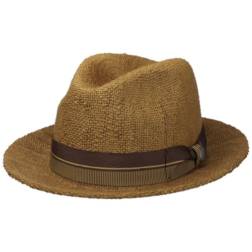 Brixton roma fedora straw - brixton,