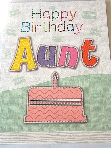 Happy birthday aunt - aunt., bonbon