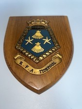 RFA Tidepool R.F.A. Plaque Wooden Base Wall Plaque Royal Fleet Auxiliary Oiler