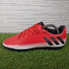 Adidas Messi 16.3 TF Astro Turf Football Shoes Red Black Size UK 7 - VGC