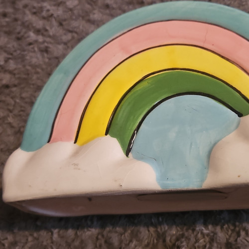 Ceramic money box - ,, rainbow
