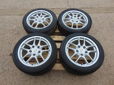 Porsche Boxster Alloy wheels tyres Set 4 986 01-04 5x130 17" Silver 10 Spoke