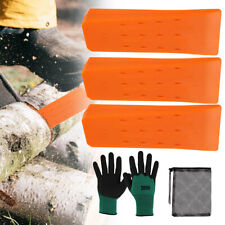 3X Wood Cutting Wedge Tree Felling Wedges Logging Cutting Cleaving Assist