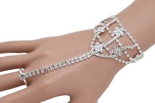 Women Silver Metal Hand Chain