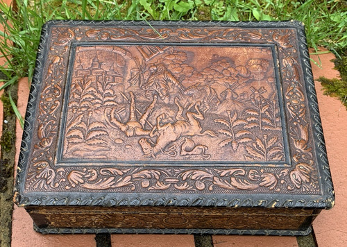 Don quixote leather embossed - leather,