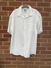 Men’s Soft Touch White Short Sleeve Shirt By Easy Size XL