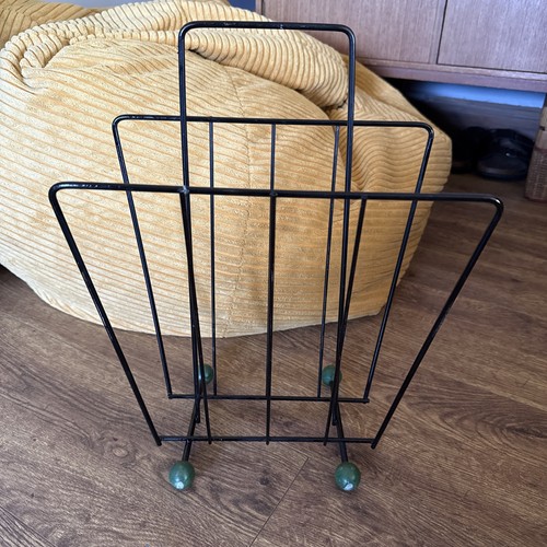 Vintage atomic magazine rack - atomic,
