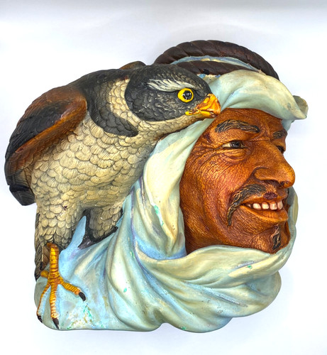 Vintage chalkware eastern hawk - chalkware,