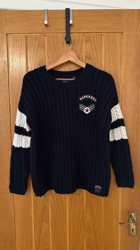 Superdry navy oversized - navy, chunky