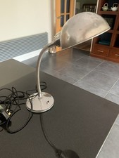 Vintage Italian Chrome Swan Neck Desk Reading Lamp - Rewired & PAT Tested