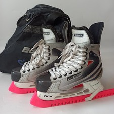 Nike Bauer Vapor IX Ice Hockey Skates & Blade Guards / Carry Bag - Size 6