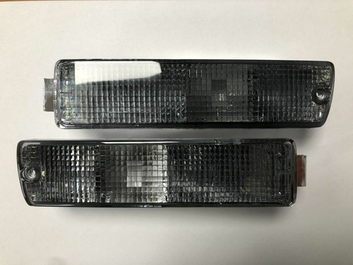 Black smoked front bumper - black,