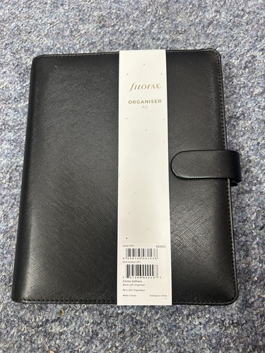 Filofax saffiano black - black, faux