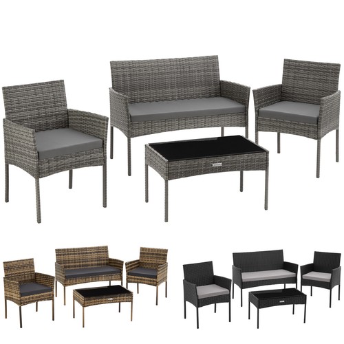 Rattan garden furniture set - rattan,
