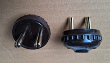 Vintage  Bakelite Round 2 Pin