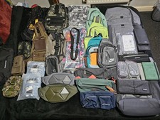 Joblot Backpacks Daybags Bumbags Pouches 35+ Items 2x Quechua 23L Rolltop Bags