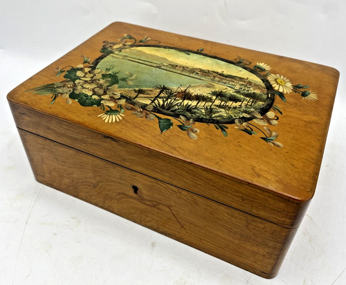 Antique french wood jewelry