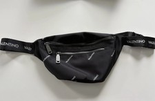 Valentino Bumbag Black Nylon With Gunmetal Buckle.