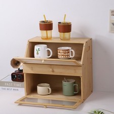 Bamboo Bread Bin Case Kitchen
