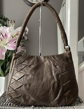 Autograph Marks and Spencer Brown genuine Lamb leather shoulder bag, Handbag