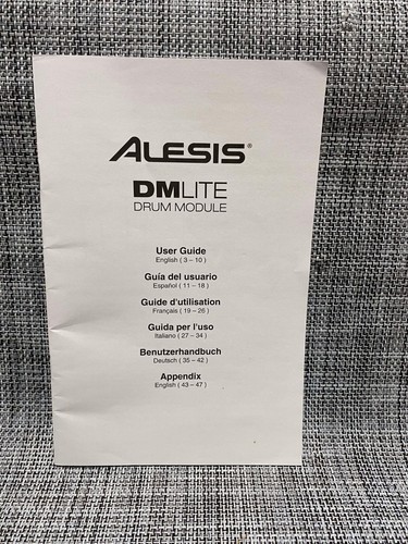 Alesis manual dm6 dm7 dm10 - alesis, dm7,