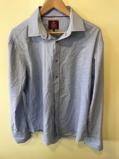 Taylor & Wright Shirt mens  collar 16 1/2  blue stripes