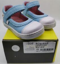 NEW Bo-Bell Infant Toddler Shoes EU 21 UK 4.5 blue leather Mary Jane riptape 