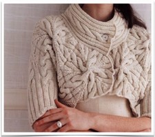  Cable Bolero Knitting
