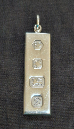 Vintage sterling silver ingot - vintage,
