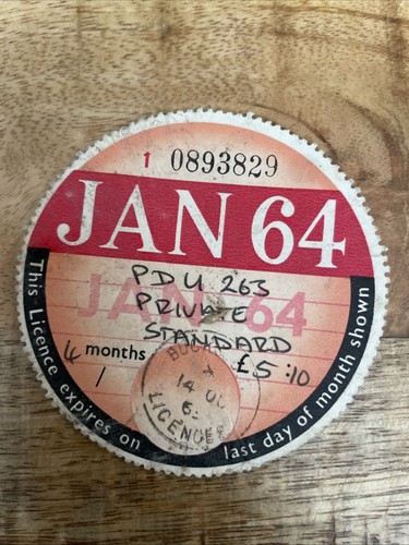 Old vintage tax - vintage, disc