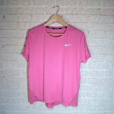 Womens Pink Nike Miler Dri-Fit
