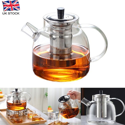 45oz 1300ml glass teapot with - 45oz/1300ml,
