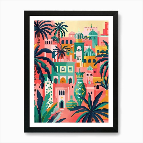 Moroccan city art print - 2,