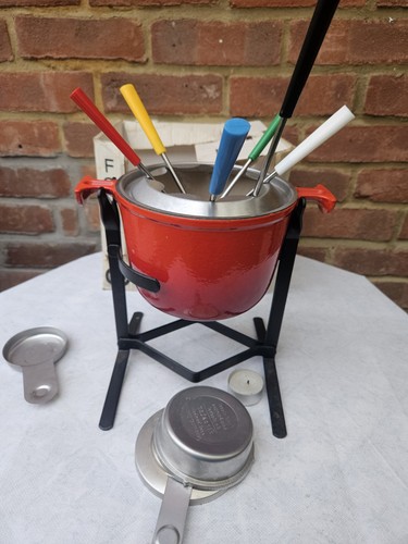 Vintage creuset fondue - le,