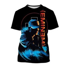 Summer Kids Adults Eminem Rapper Hip Hop Music 3D Printed T-shirt Tops NEW