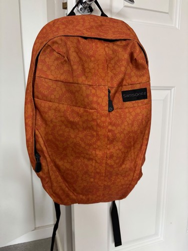 Samsonite orange backpack