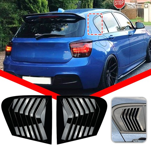 Gloss black rear window - black,