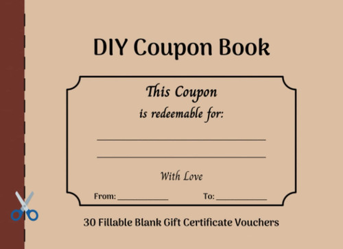 Diy coupon book fillable - book:,