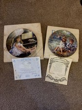 Sandra Kuck Reco Plate Barefoot Hearts Collection Rehearsal, Patience, Box+Certs