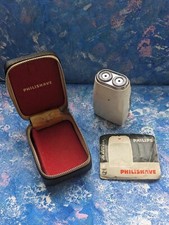 Vintage Mens Philishave Cordless Shaver, Philips, Untested, Includes Case