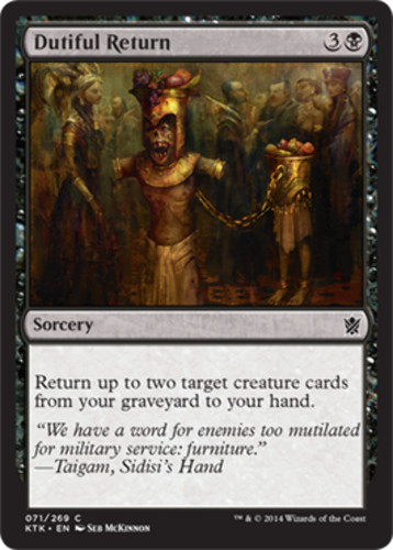 Dutiful return khans tarkir - of,