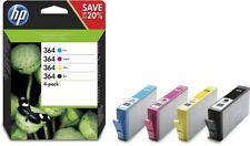 Genuine Original HP 364 Black Cyan Magenta Yellow Ink Cartridges Multipack Set