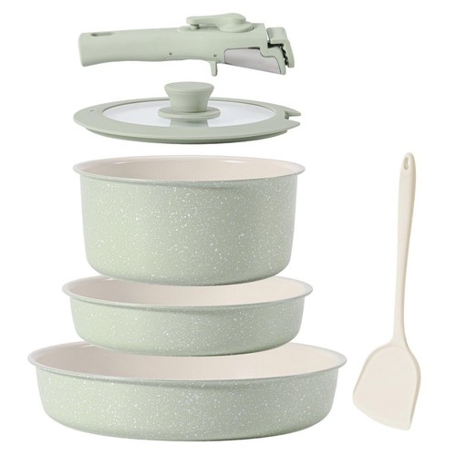 Piece green white speckled - green, &